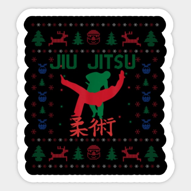 Brazilian Jiu Jitsu Bjj Ugly Christmas Sweater Hol Brazilian Jiu